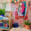 Gaskill Red and Blue Mix PVC Mosaic Tiles Stickers