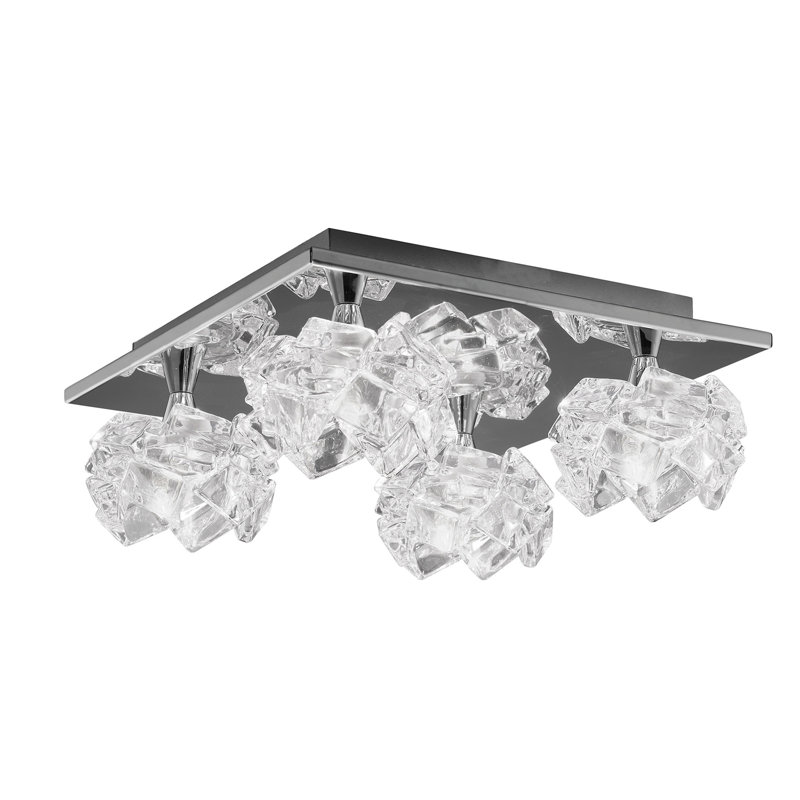 Wanda Glass Semi Flush Mount