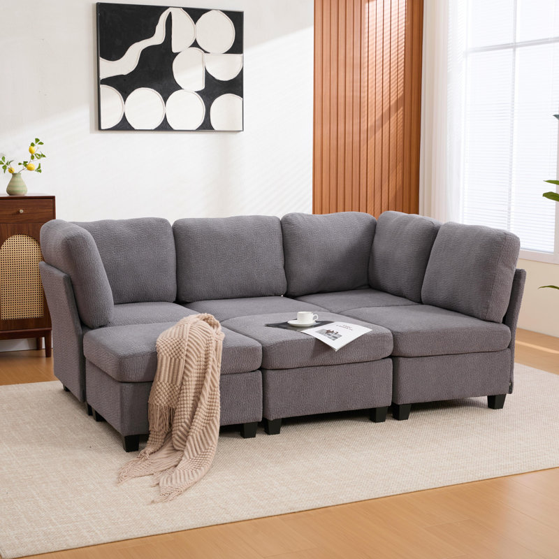 Modular Sectional Sofa,convertible Sectional Couches With Storage Ottoman,u Shaped Sectionals For Living Room Apartment
