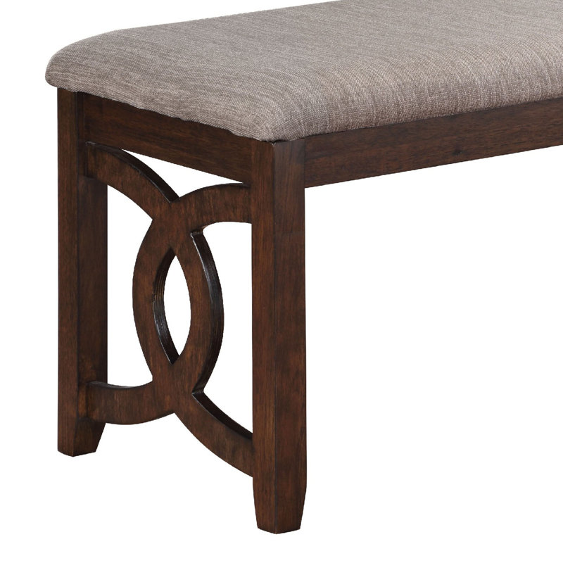 Fabric Upholstered Bench, Brown