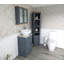 Slimline Compact 515mm Free-standing Cloakroom Vanity Unit-2062904564