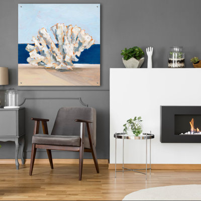«Coral par The Shore 1» par Ethan Harper, art mural en verre acrylique