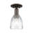 Arcadia - Brookfield - 1 Light 6" Semi-Flush Mount - Champagne Bronze Finish - White Shade-1216364219-1216364218