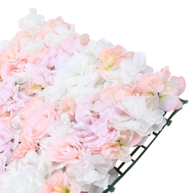 Panneau mural en soie artificielle pour mariage et plusieurs fêtes, Rose clair