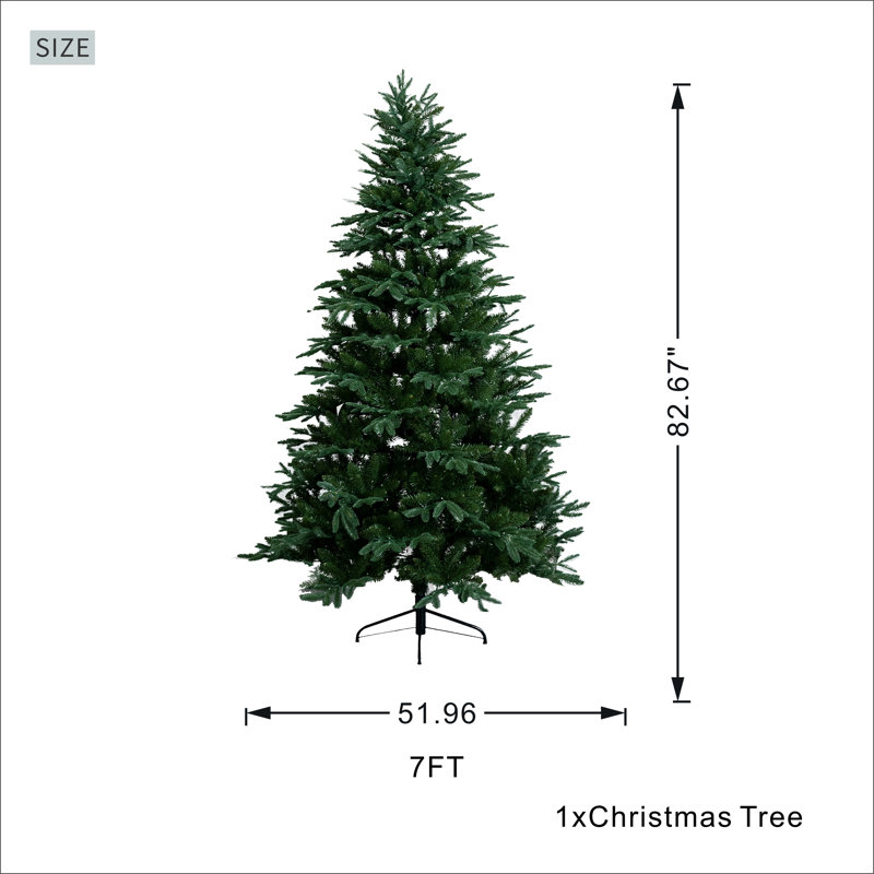 7Ft Artificial Christmas Tree, 7'