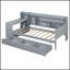 Lit de jour en bois avec 3 tiroirs, ports USB et bureau intégré pour les chambres modernes-1241324588-1241324590