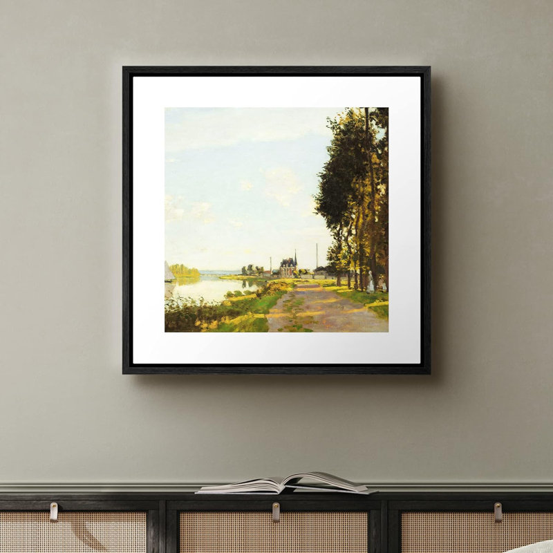 Argenteuil par Claude Monet, reproduction d'art sur toile, H 16 po x l 16 po, Noir