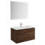 Ensemble de meuble-lavabo mural simple 32" avec miroir Jasso