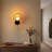Modern Gold Wall Sconce Set of 2, 2 G125 Bulbs (1800K Soft White) Included, Glass Globe Wall Light with Pull Chain Switch, Mid Century Wall Lamp for Bedroom, Living Room, Hallway, Hardwired/Plug-in-1828894337