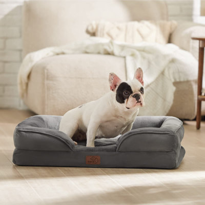 Lit orthopédique pour chien, canapé-lit lavable imperméable avec housse amovible, base antidérapante pour chiens de grande et moyenne taille