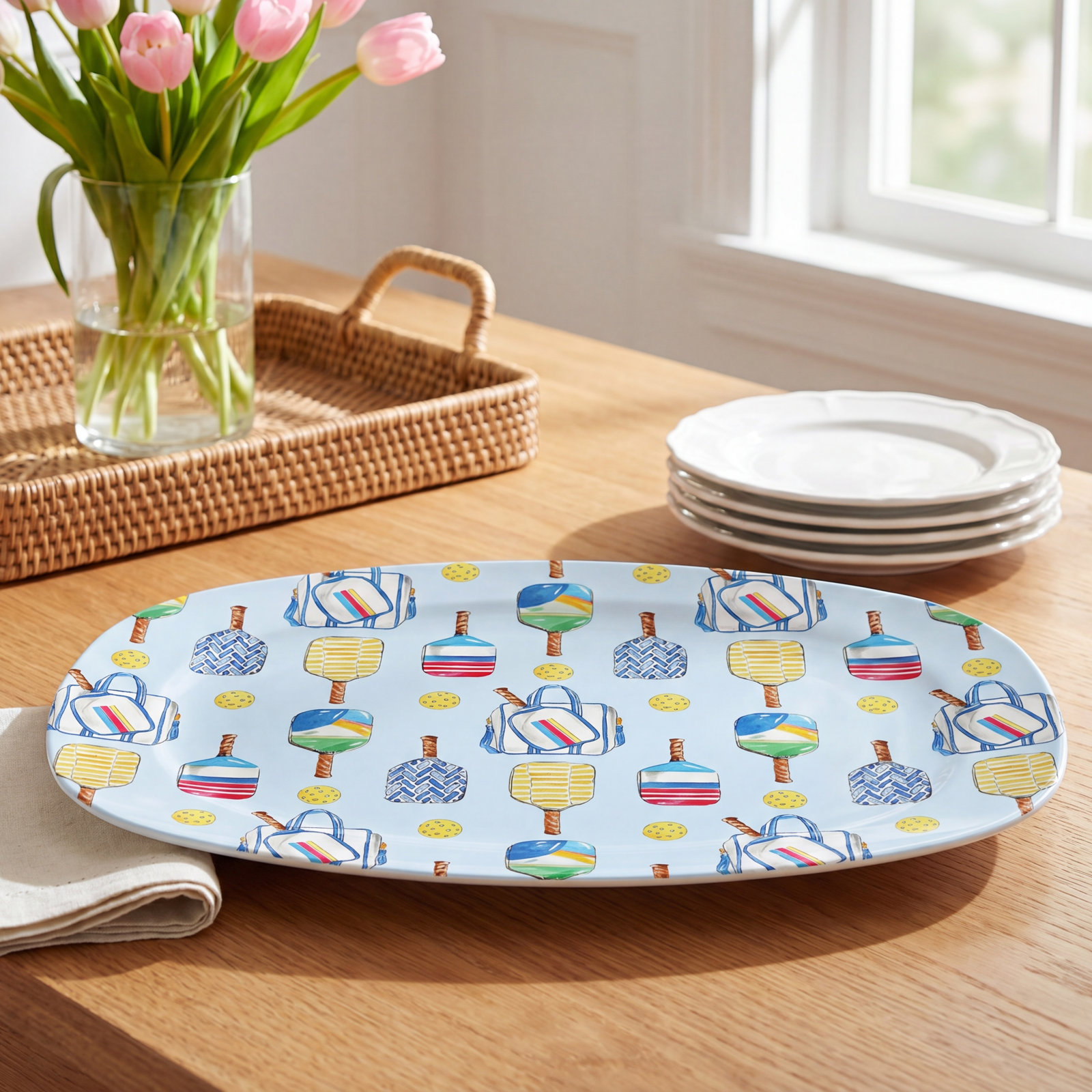 Traychic Oval Resin Platter