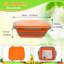 Bac de préparation pour barbecue pliable avec couvercle, bassine pliante avec planche à découper pour le camping/caravaning/cuisine - Préparation des repas, préparation du barbecue et lavage des légumes-135870503