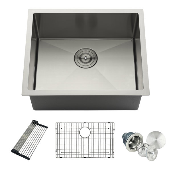 5th Ave Fixtures Undermount Single Bowl Stainless Steel Kitchen Sink ...