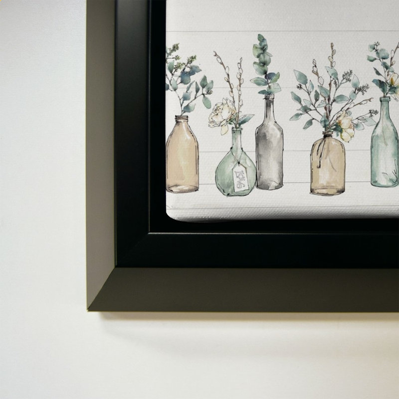 «Modern Farmhouse I 2» par Anne Tavoletti - Impression sur toile, H 28 po x l 28 po, Black