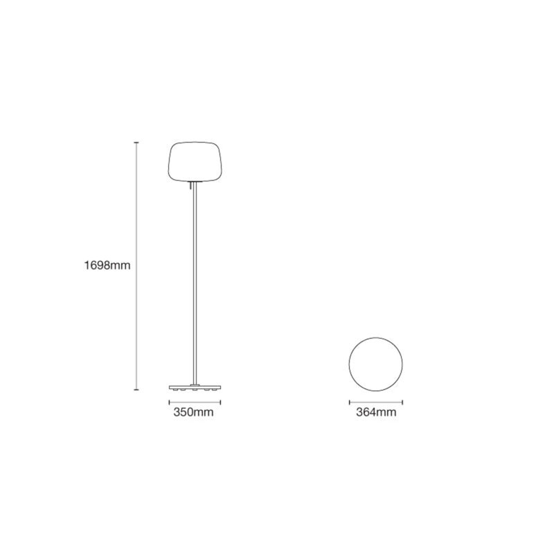 Soft Floor Lamp, Black