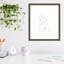 «Nude Contour S Croquis I», reproduction de photo encadrée sur papier-1009446366-1009446365