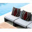Oreiller réversible intérieur / extérieur à imprimé zébré Shira-130509001-130509000