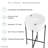 Monaco 16.5" Round Console Sink, White Basin-100946674