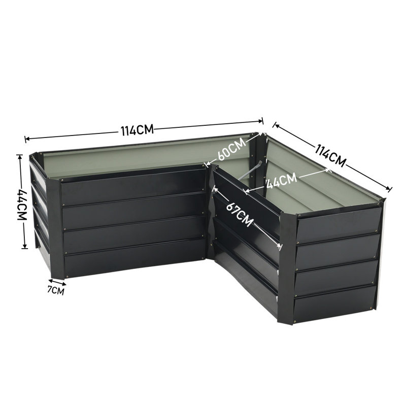Bogdana Self-Watering Metal Planter Box