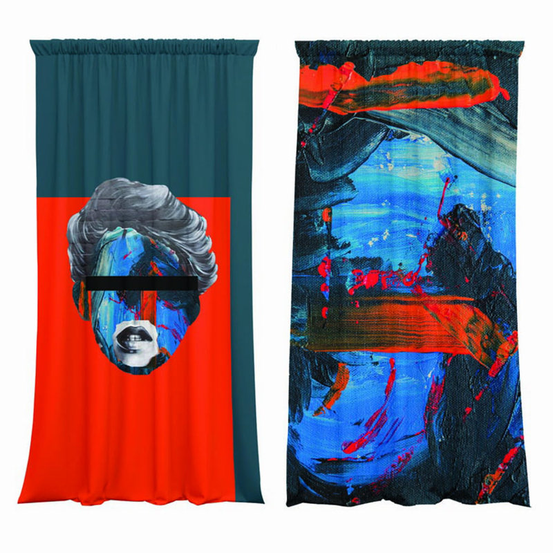 Velvet Blackout Curtain Panel Pair, 148cm Width x 200cm Drop