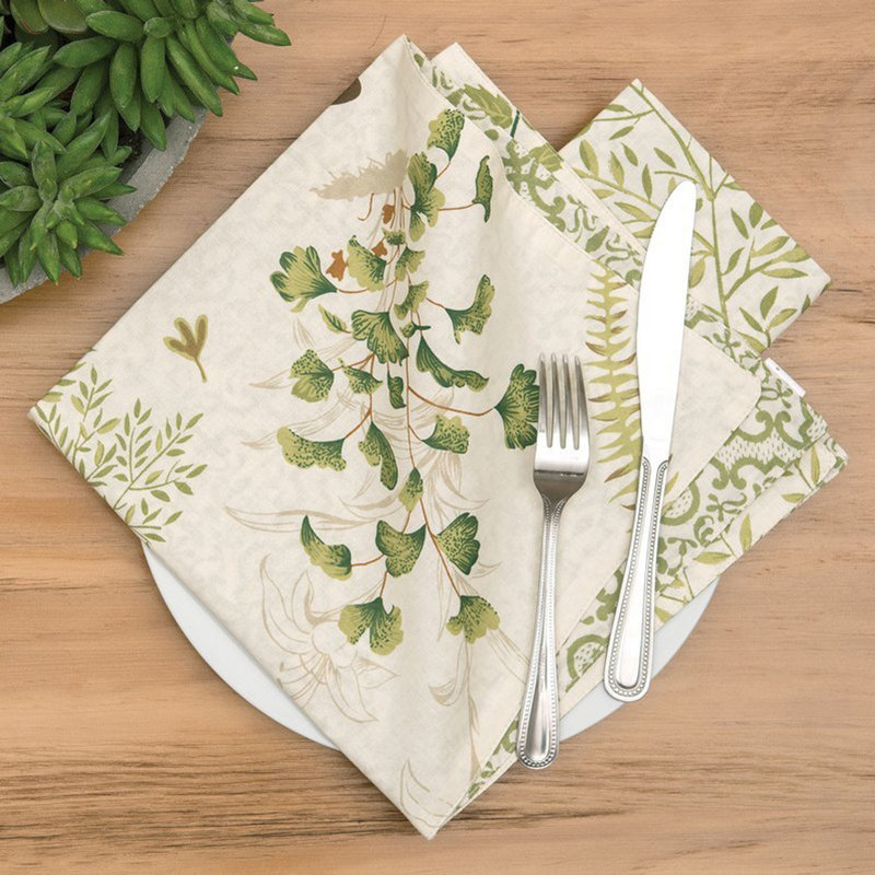 Haakenson Cotton Floral Square Napkin