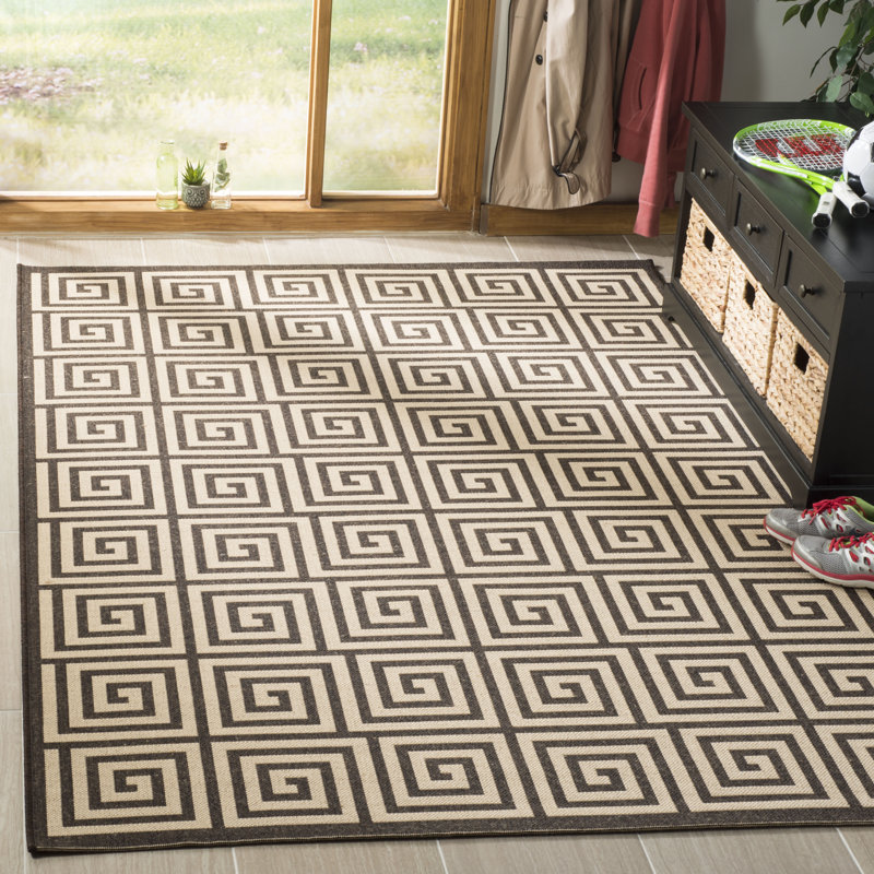 Gowanus 100 Performance Ikat Indoor/Outdoor Area Rug, Rectangle 9' x 12'