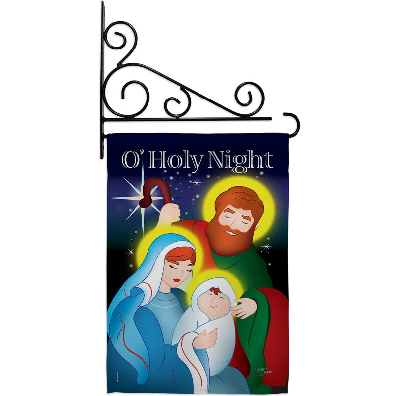 Double Sided 18.5'' H x 13'' W Polyester New Baby Flag Set