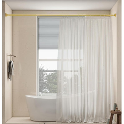 79-195cm Extendable Shower Curtain Pole for Bathroom