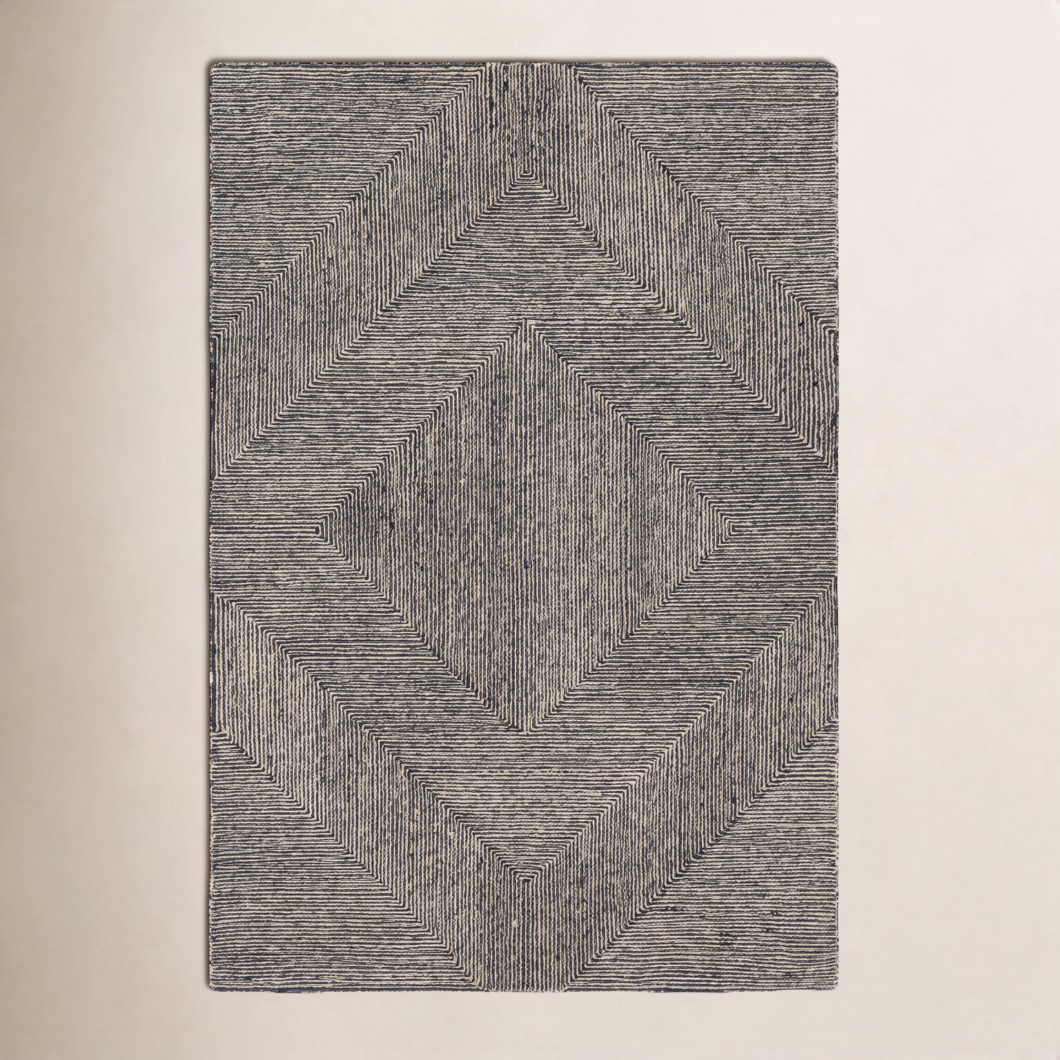 Peeta Hand-Tufted Geometric Rug, Rectangle 8' x 10'