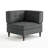Tufted Corduroy Modular Armchair-1285028551