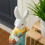 17.25"H Easter Resin Bunny Boy Table Decor With Carrot