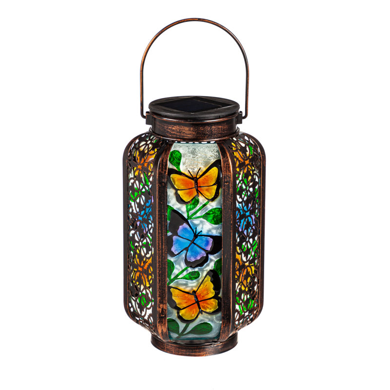 8.66'' Solar Powered Integrated LED Outdoor Lantern