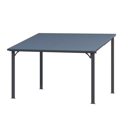 Hardtop Gazebo With Galvanized Steel Sloping Roof