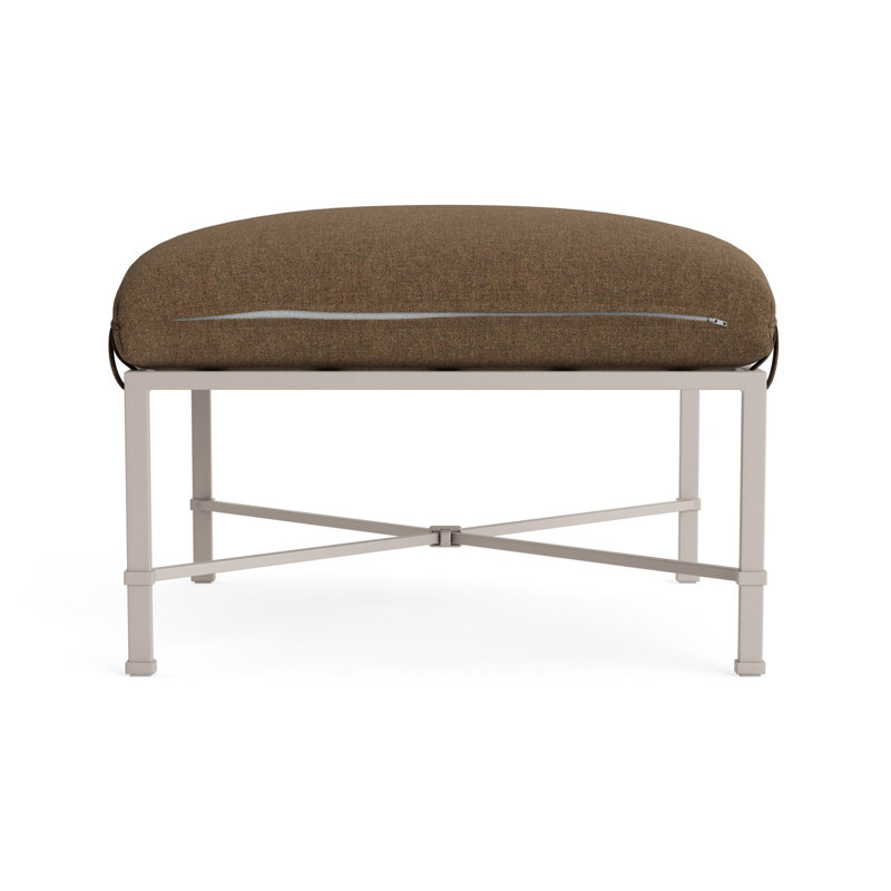 Venetian Outdoor Ottoman, Dove Smooth, Fushion Moccasian