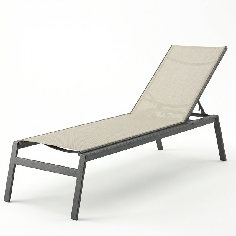 Chaise, Augustine Oyster II Sling/Anthracite