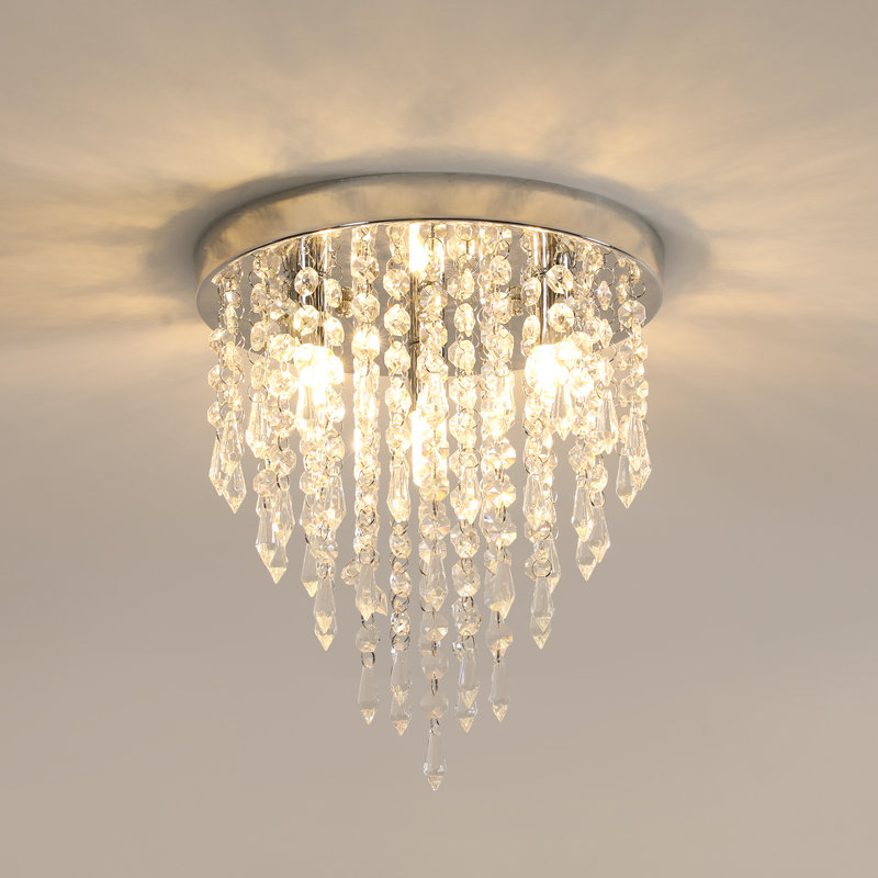 Chic Crystal Round Flush Mount