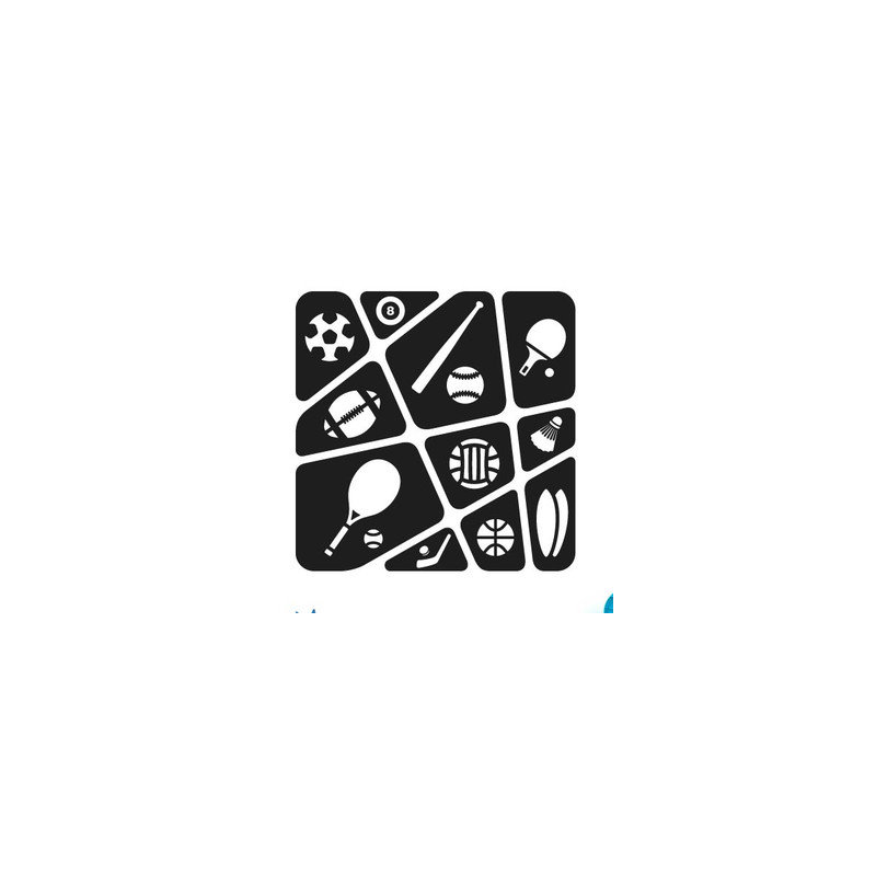 Sports Wall Decal, Black
