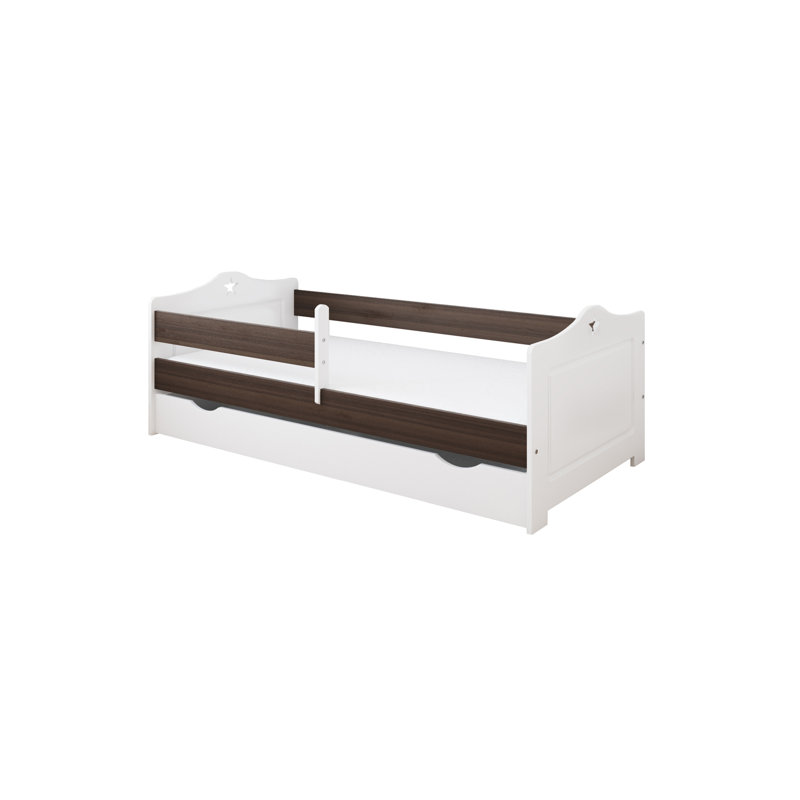 Simons Cabin Bed with Storage Included, 80 x 160 cm, Walnut
