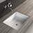 Cantrio Koncepts 15.625'' White Rectangular Bathroom Sink with Overflow