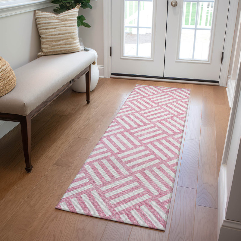 Tapis d'entrée / extérieur antidérapant Kinslee, Tapis de couloir 2 pi 3 po x 7 pi 6 po
