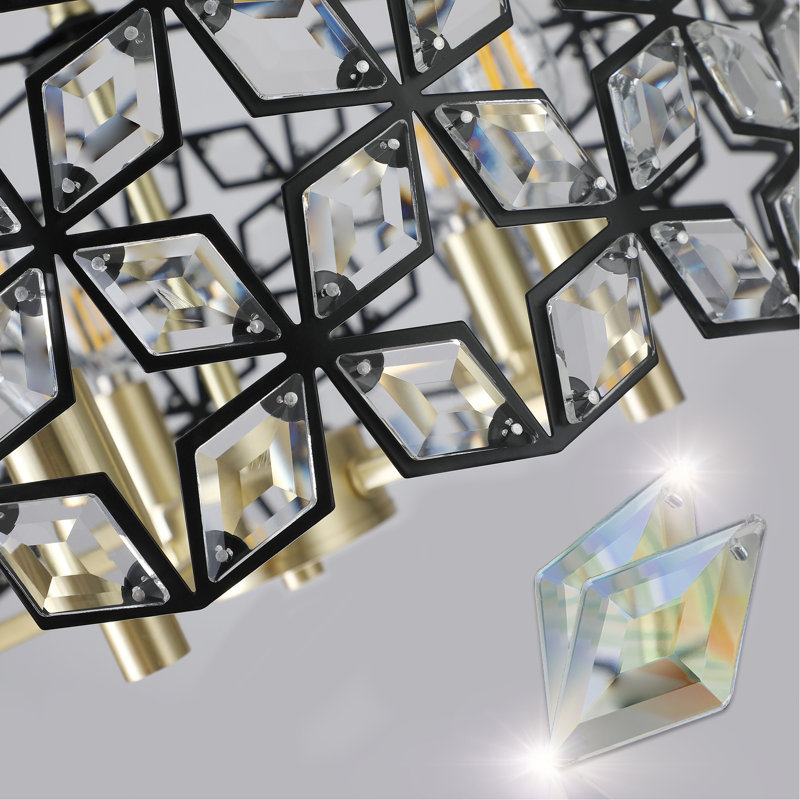 Kamta Crystal Drum Chandelier