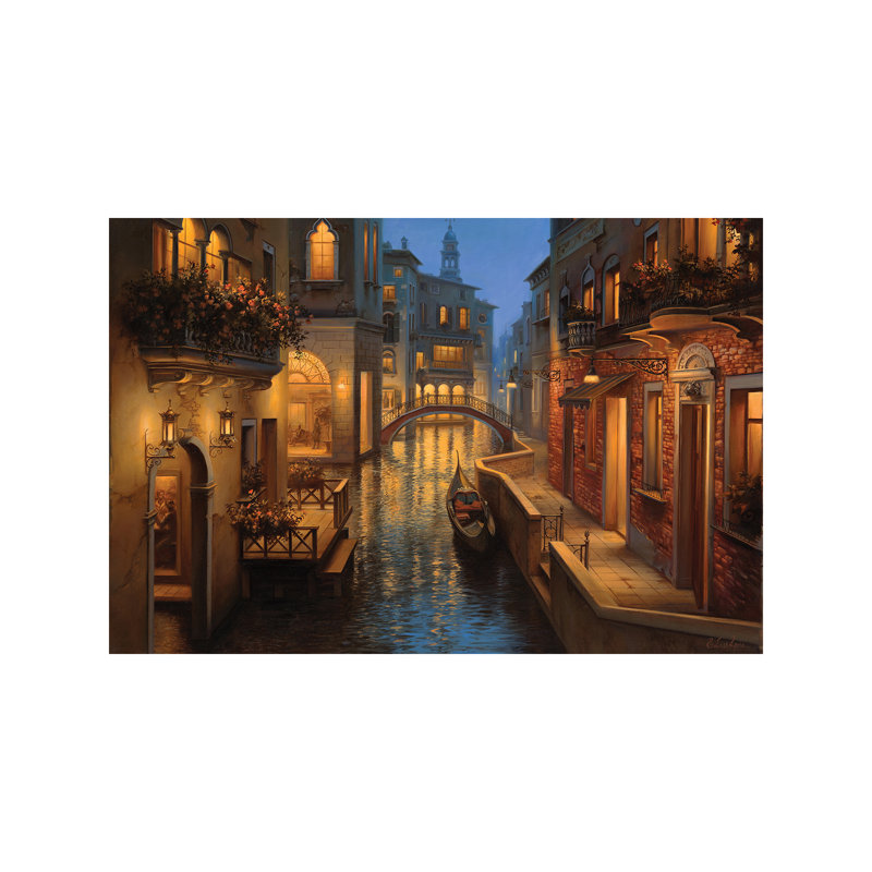 Golden Moment by Evgeny Lushpin - Wrapped Canvas Painting, 20.32 cm H x 30.48 cm W