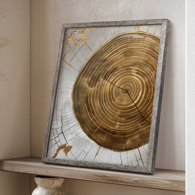 ABSTRACT Series CLXIX, reproduction encadrée - bois massif, H 15 po x l 12 po