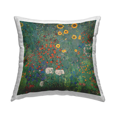 Floral Outdoor Throw Pillow