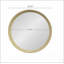Miroir mural en bois de manguier de style transitionnel D20x1,5 pouces, parfait pour rehausser l'esthétique de toute pièce et ajouter une touche d'élégance.-2099849263