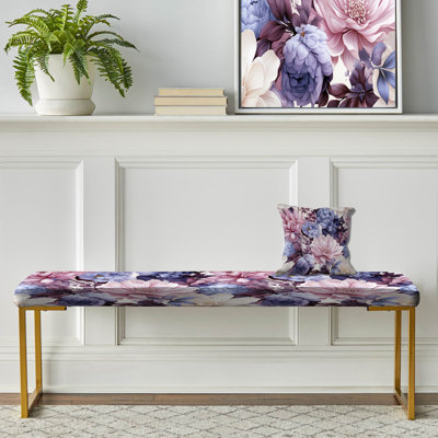 Banc de fleurs bleu et mauve en floraison de chiranthemum I - Floral