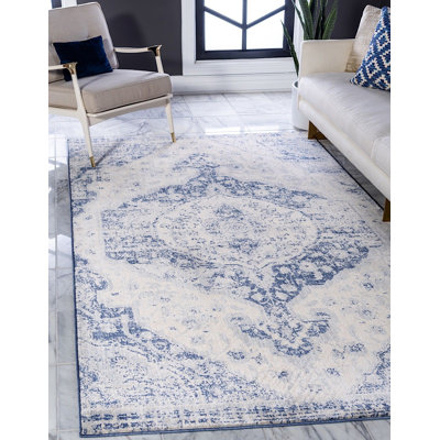 Tapis oriental bleu Polli