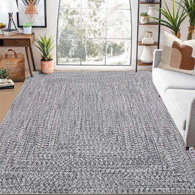 Abstract Washable Area Rug
