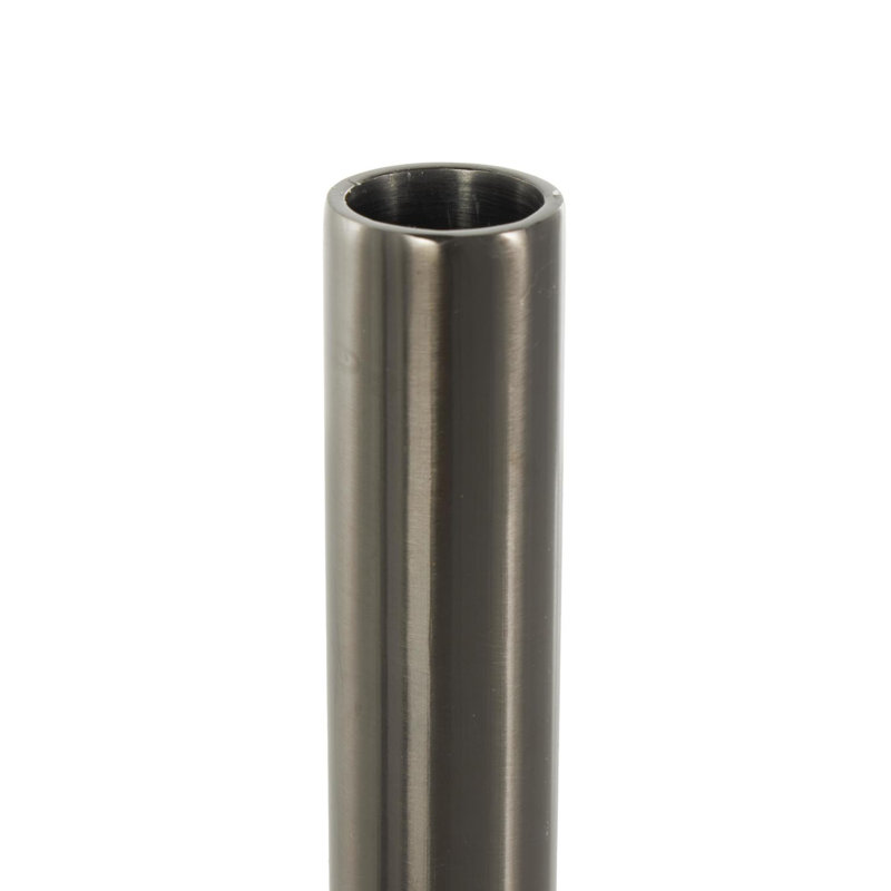 Stainless Steel Tabletop Candlestick, Silver, 13.10" H x 4.10" W x 4.10" D