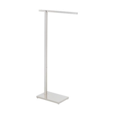Mick De Giulio Stagger 1-light small floor lamp in polished nickel finish